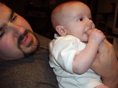 Daddy is a chew toy